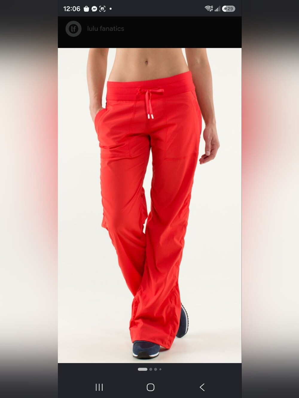 Lululemon Red Studio Pamst (Nwot)